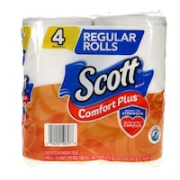 Scott Comfort Plus 1-Ply Bathroom Tissue, 4-ct. Pack