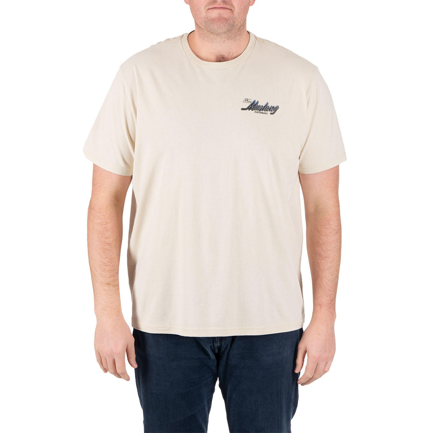 Licensed Men's Moto Graphic Tee, Mustang - Large