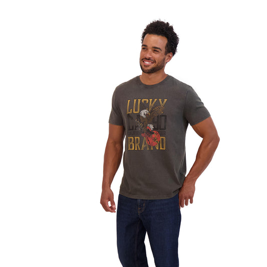Lucky Brand Men's Graphic T-Shirt Black - Large