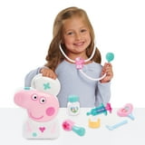 Peppa Pig Checkup Case Set with Carry Handle, 8-Piece Doctor Kit for Kids with Stethoscope Baby and Toddler Toys