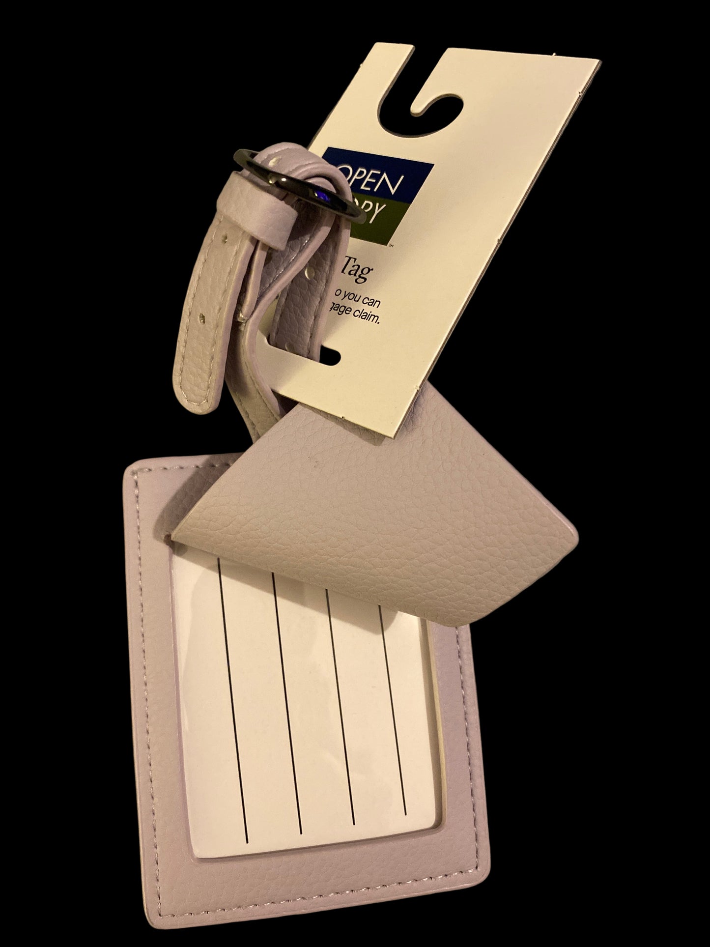 Luggage Tag Green/Gray/Lavender - Open Story™: Adjustable Pebble Pattern Accessory