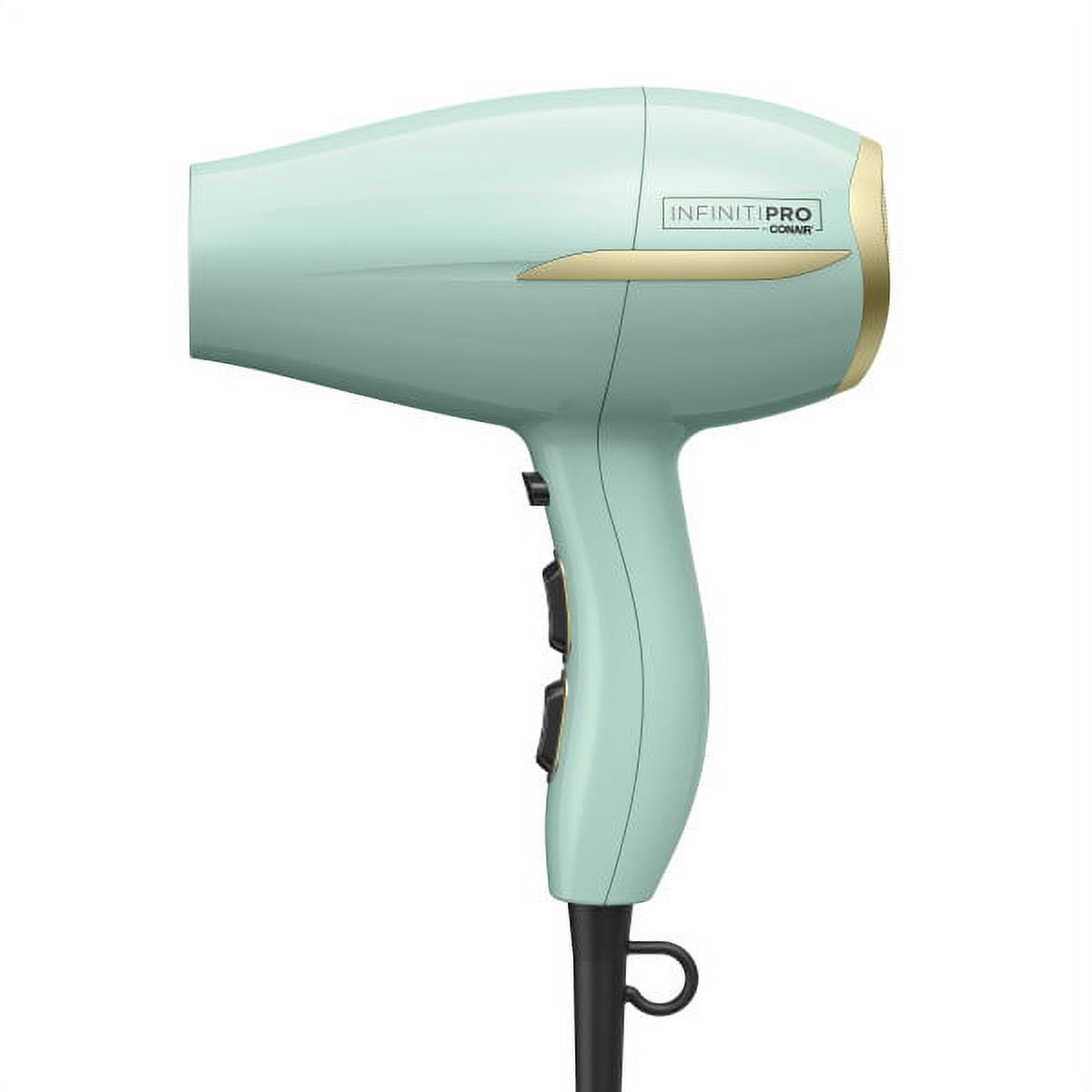 InfinitiPRO by Conair Heat Protect Hair Dryer with Diffuser, 1875W Blow Dryer with Advanced Heat Protection Helps Minimize Overdried Hair 495