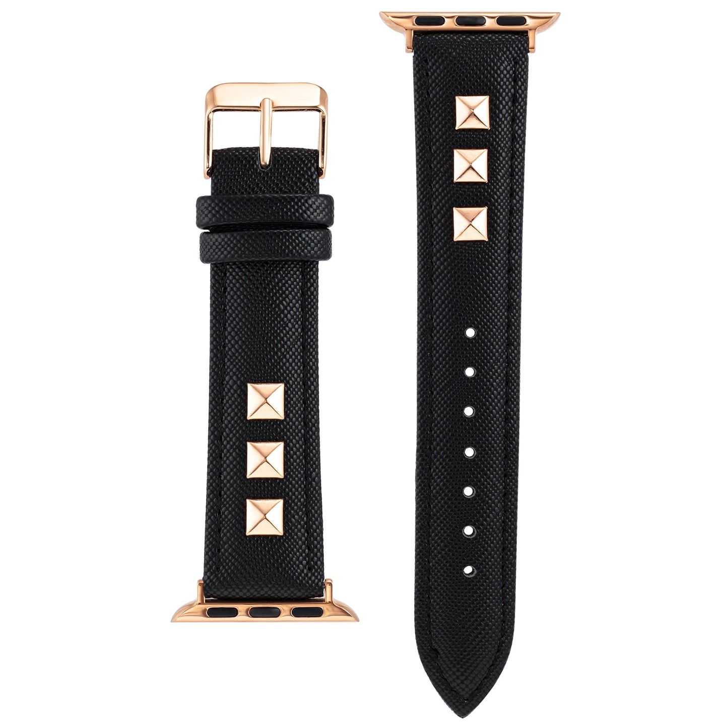 Sol-light Apple Watchband Studded Black- for 38mm, 40mm