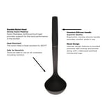 KitchenAid Nylon Ladle with Black Silicon Handle