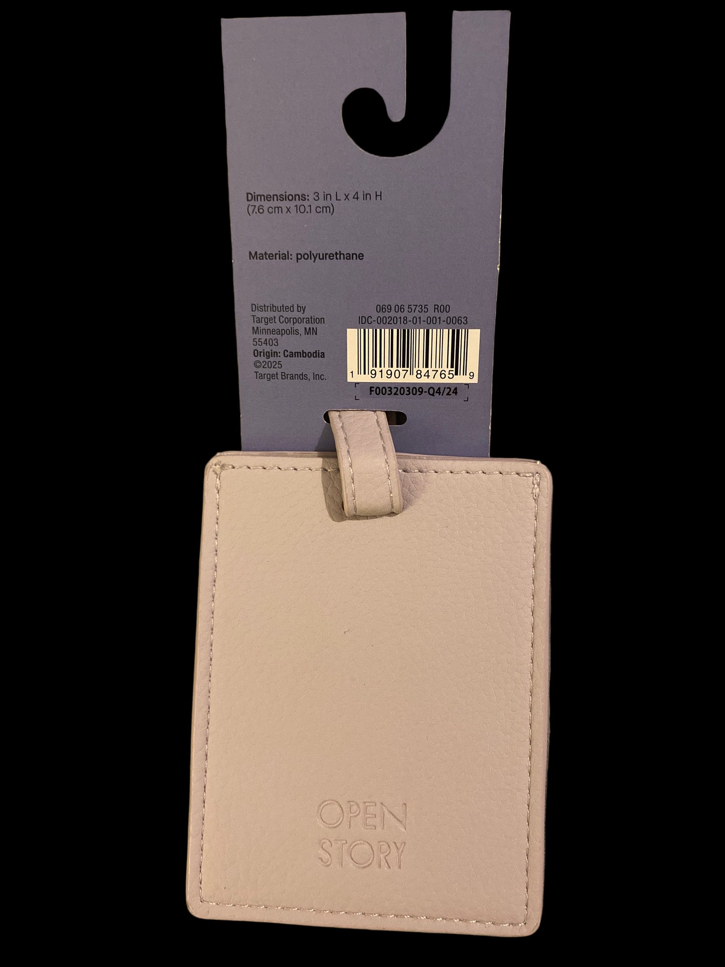 Luggage Tag Green/Gray/Lavender - Open Story™: Adjustable Pebble Pattern Accessory