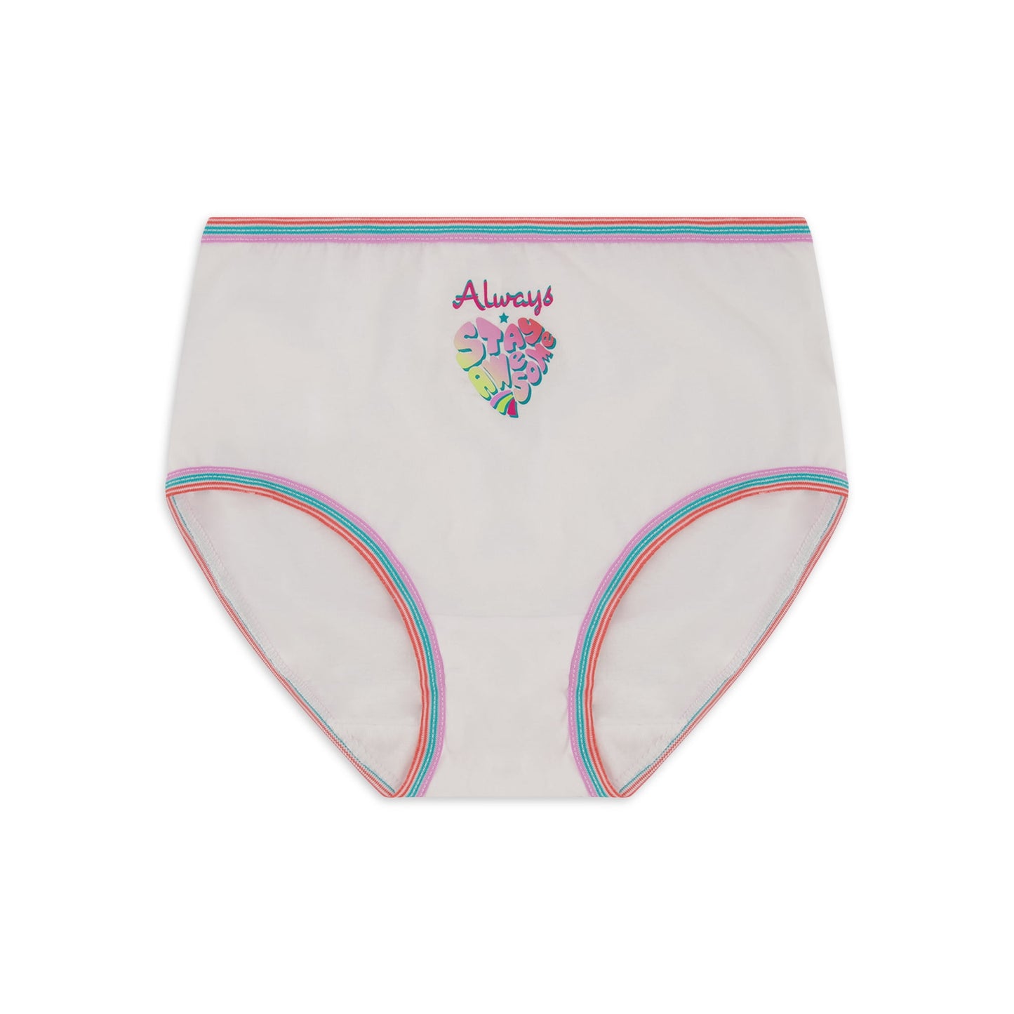 Wonder Nation Girls Cotton Brief Underwear, 10-Pack, Size 12