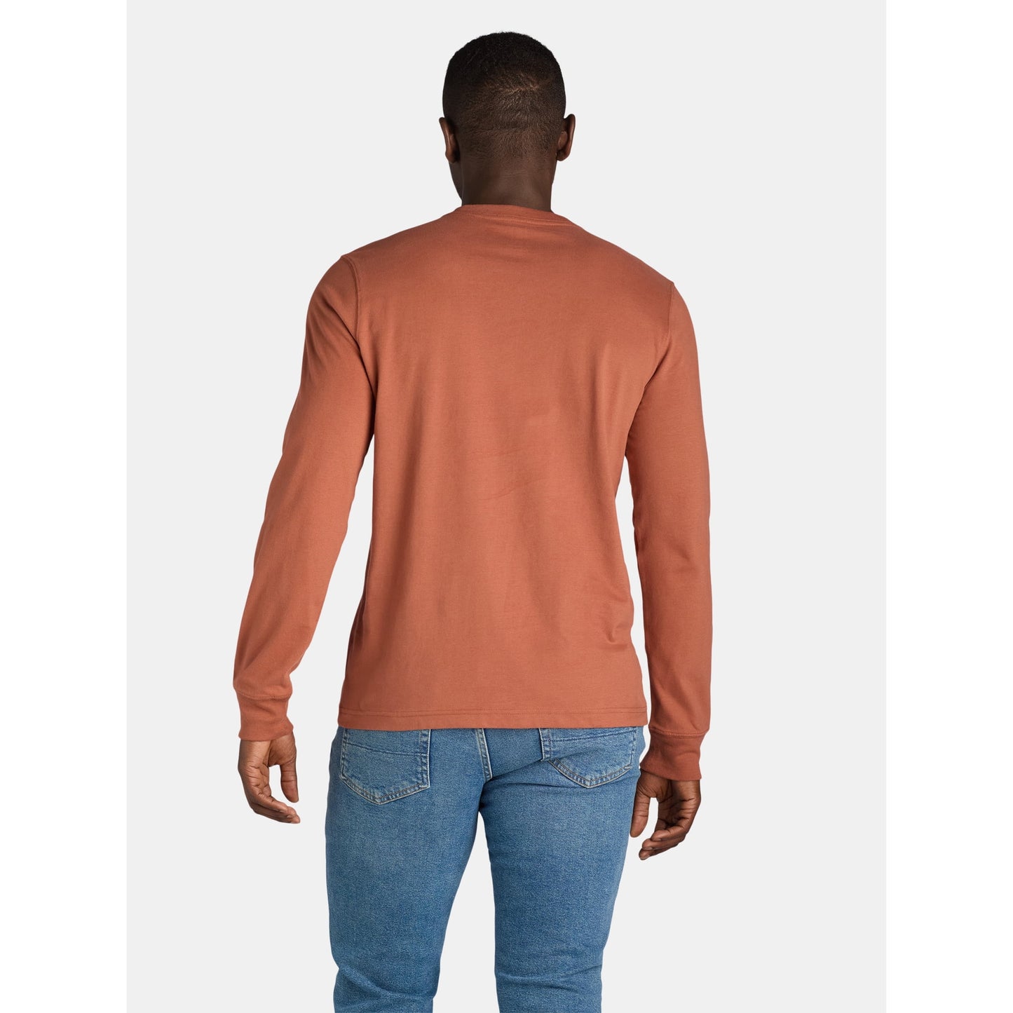 George Men's & Big Men's Crewneck T-Shirt with Long Sleeves, Size XS-3XLT