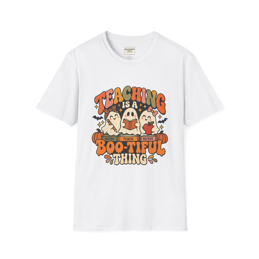 Halloween Teacher Shirt – Teaching Is a Boo-tiful Thing Ghost T-Shirt