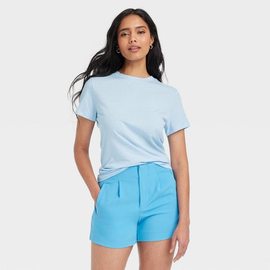 Women's Short Sleeve T-Shirt - a New Day™ Light Blue XL