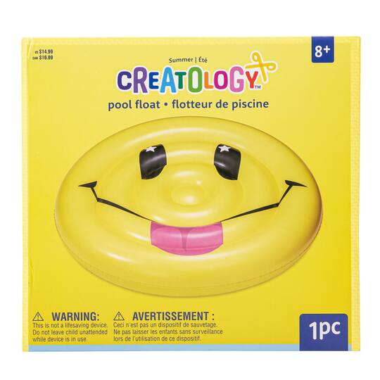 Creatology Summer Smiley Face Island Pool Float