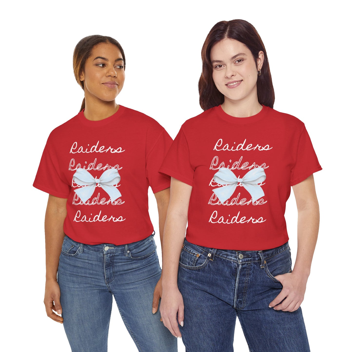 Elegant Blue Ribbon Unisex Heavy Cotton Tee | Perfect Gift for Birthdays, Weddings & Special Occasions