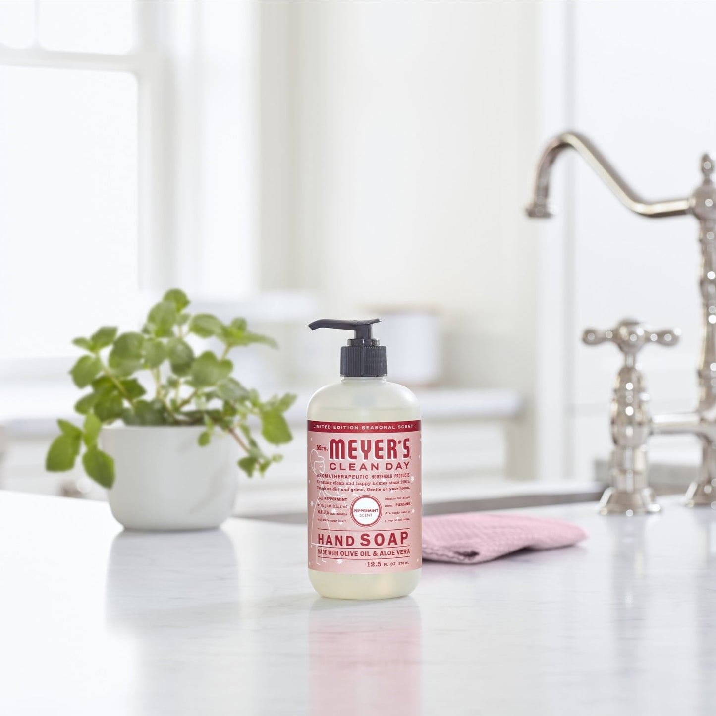 Mrs. Meyer's Clean Day Liquid Hand Soap, Peppermint, 12.5 oz