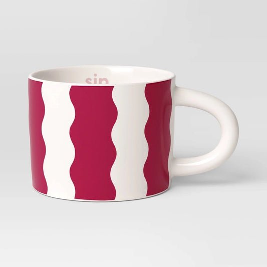 16.5oz Stoneware Sip. Slay. Repeat Mug White - Room Essentials™: Coffee Mugs, Microwave & Dishwasher Safe Drinkware