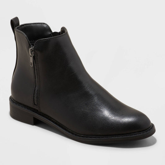 Women's Brenna Ankle Boots with Memory Foam Insole - Universal Thread Black 7.5