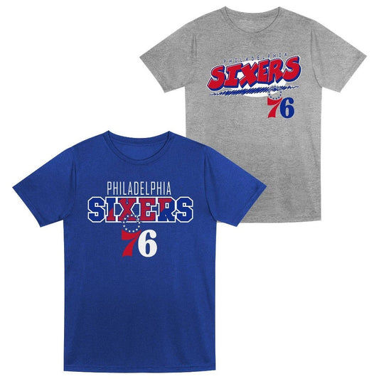 NBA Philadelphia 76ers Toddler Boys' 2pk T-Shirt - 3T