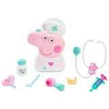 Peppa Pig Checkup Case Set with Carry Handle, 8-Piece Doctor Kit for Kids with Stethoscope Baby and Toddler Toys
