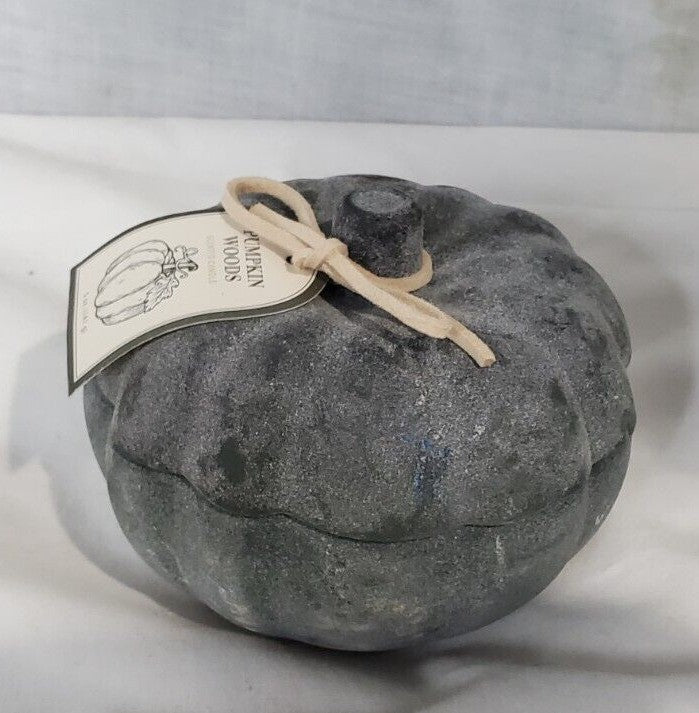 Pumpkin Woods 5oz Two Wick Glass Pumpkin Jar Long Lasting Scented Candle Green