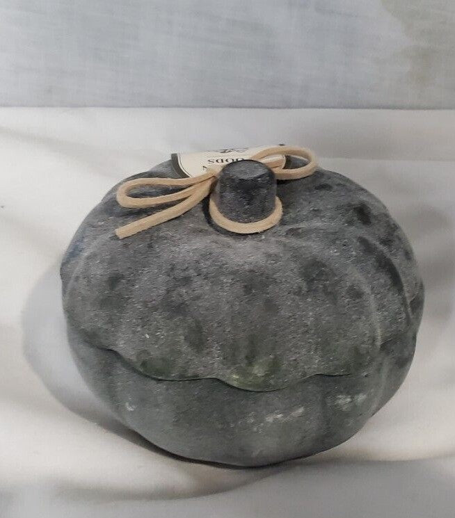 Pumpkin Woods 5oz Two Wick Glass Pumpkin Jar Long Lasting Scented Candle Green
