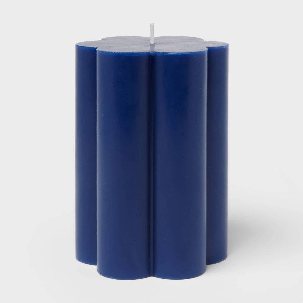 Blue Scallop Figural Candle - Room Essentials™