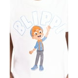 Blippi Toddler Boys or Girls Short Sleeve Crewneck T-Shirt, Size 12M