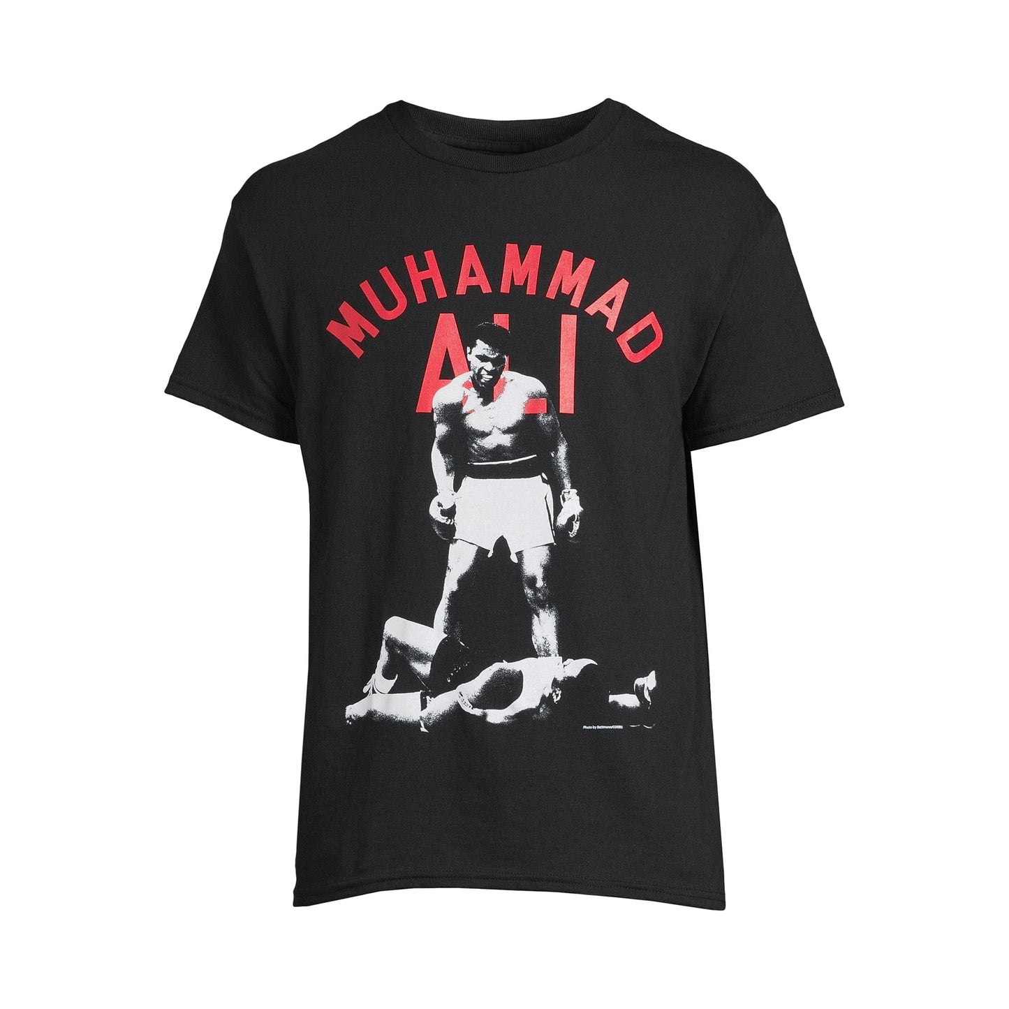 Muhammad Ali Men’s Oversize Print Graphic Tee with Short Sleeves, Size S