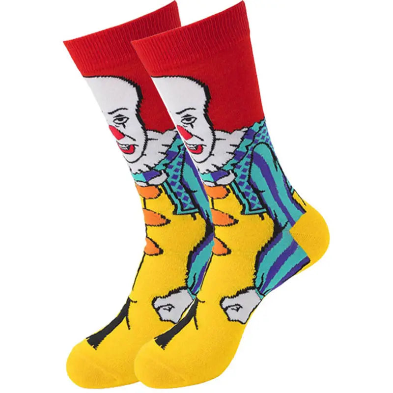 Gothic Cartoon Print Socks