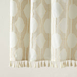 In the Name of Love Clipped Shower Curtain White - Opalhouse™ Designed by Jungalow™: Cotton & Polyester, Jacquard Weave