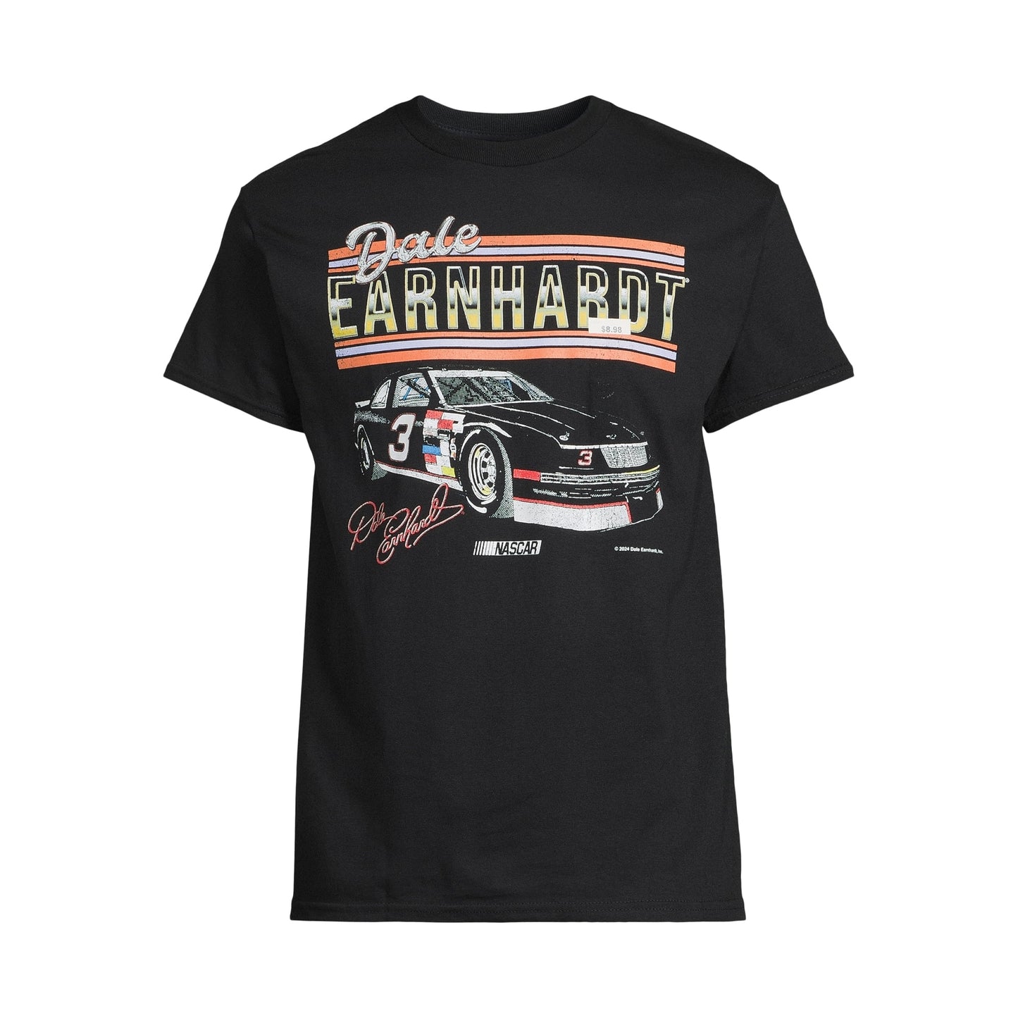 NASCAR Men's Dale Earnhardt Cotton Graphic Tee with Short Sleeves, Size S