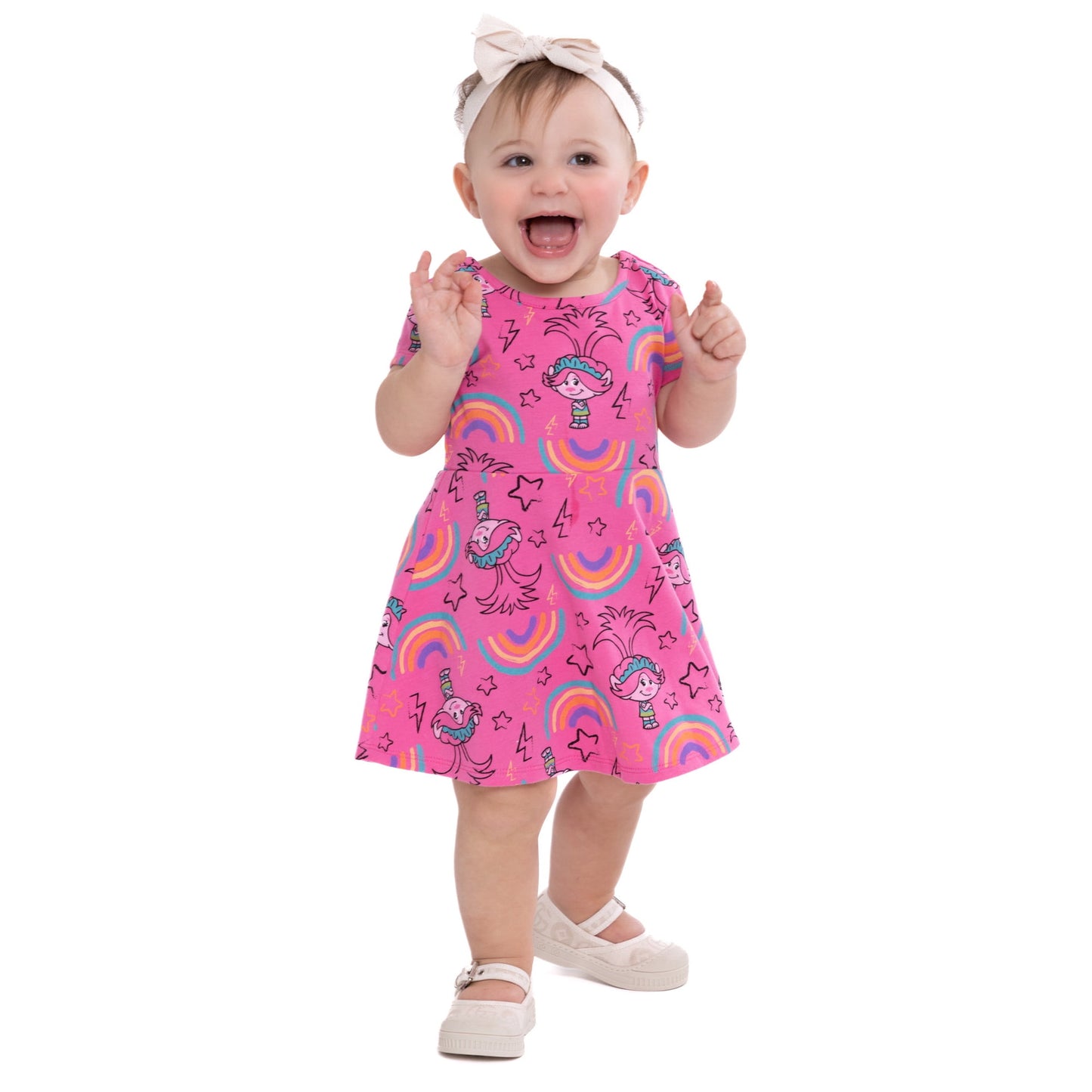 Trolls Toddler Girl Print Skater Dress