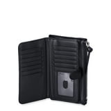 No Boundaries Women's Casual Card Wallet, Black