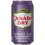 Canada Dry Caffeine Free Blackberry Ginger Ale Soda Pop, 12 fl oz, (1 Can)