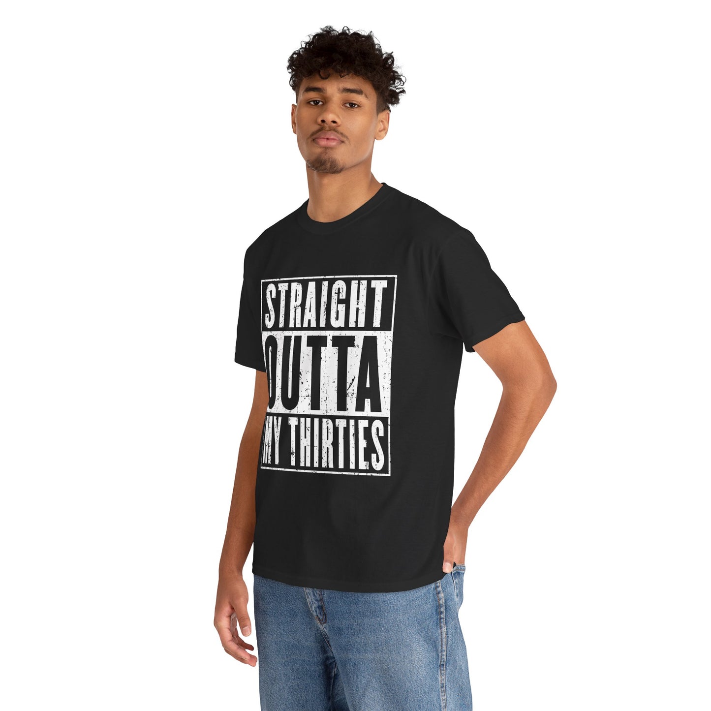Straight Outta My Thirties Unisex Heavy Cotton Tee