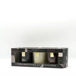 Landon Tyler 3pk Votive Smoke Vanilla and Sueded Rosewood and Amber Glow Candle Set
