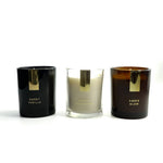 Landon Tyler 3pk Votive Smoke Vanilla and Sueded Rosewood and Amber Glow Candle Set