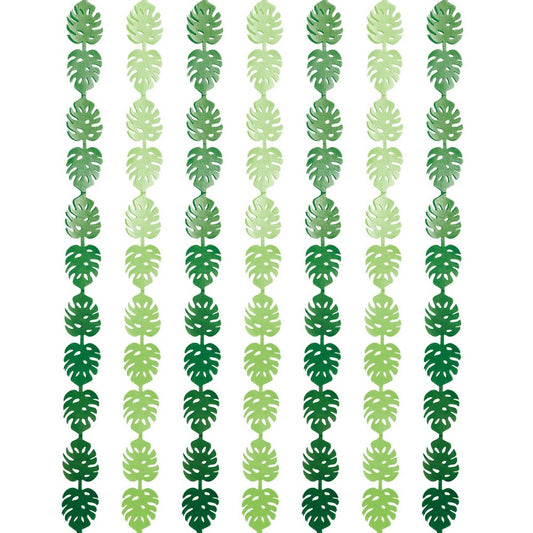 7ct Jungle Leaf Garland Backdrop - Spritz