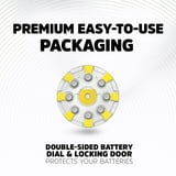 Energizer Hearing Aid Batteries Size 10, Yellow Tab, 32 Pack