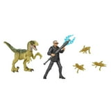 Jurassic World Dr. Ian Malcom & Velociraptor Action Figure Set