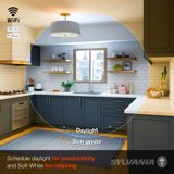 SYLVANIA Wifi Smart Light Bulb, LED 60W Equivalent, Full Color Dimmable A19