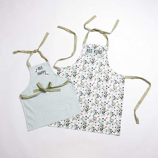 Mommy & Me Bee Kind Aprons, Set of 2