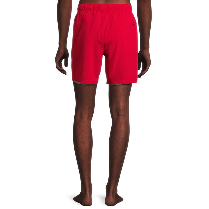 George Men’s & Big Men's Compression Lined Swim Trunks with UPF50+, 7" Inseam, Sizes M