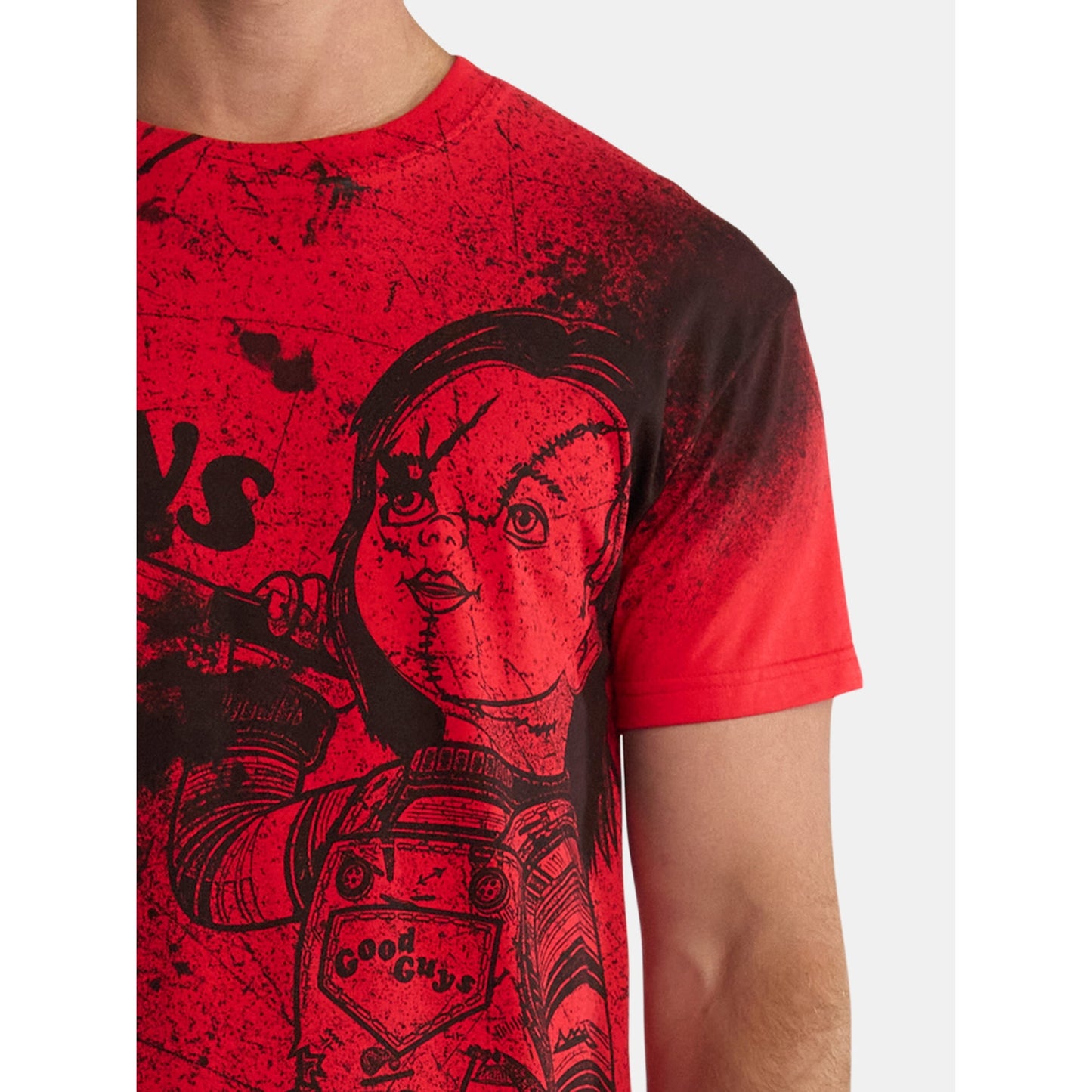 Chucky Men's and Big Men's Graphic Tee with Short Sleeves, Size L