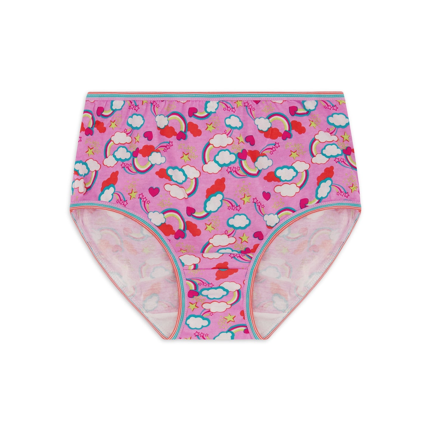 Wonder Nation Girls Cotton Brief Underwear, 10-Pack, Size 12