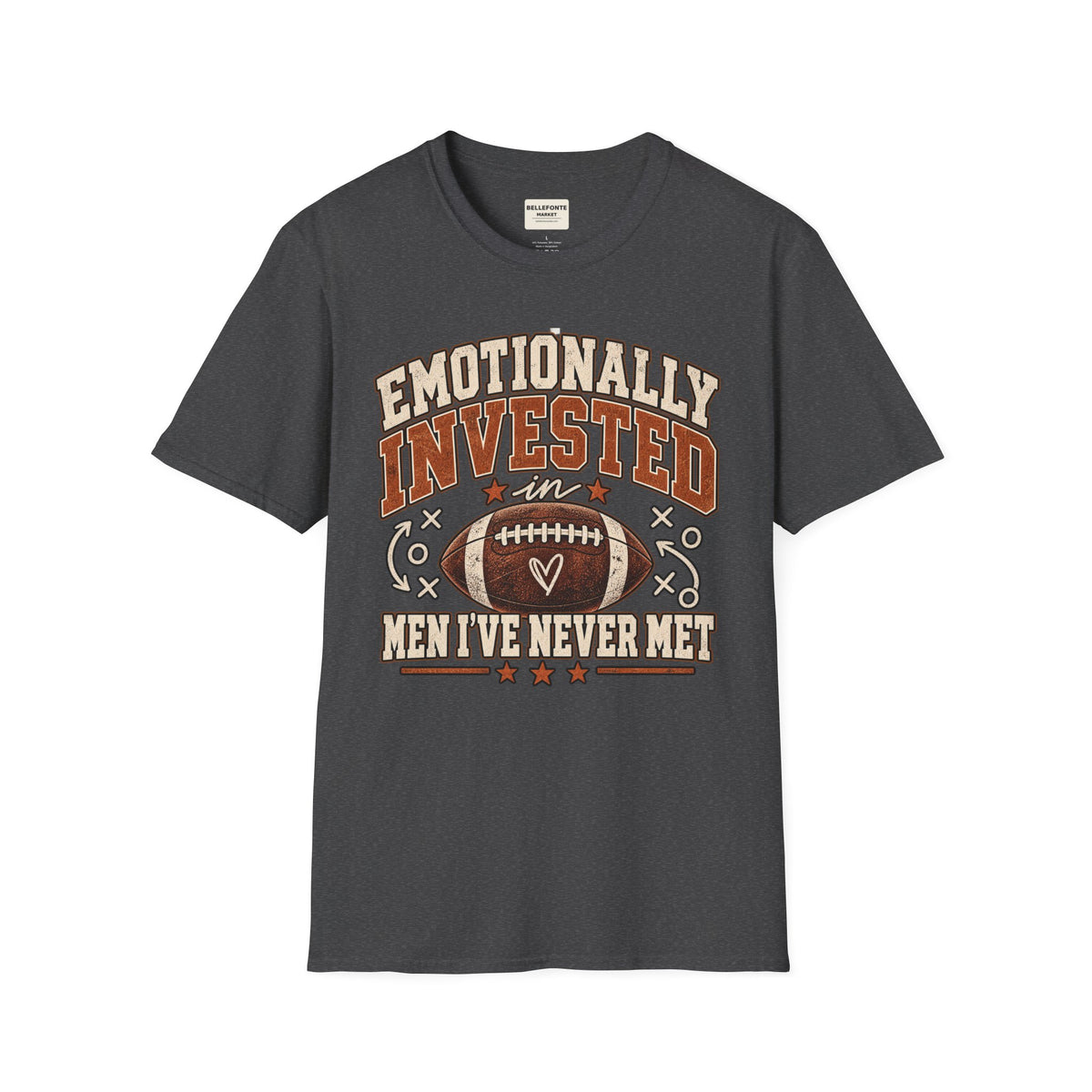 Emotionally Invested in Men I’ve Never Met Football T-Shirt | Vintage Game Day Tee