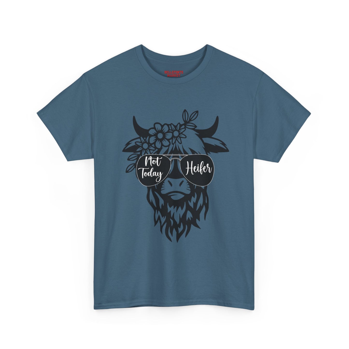 Funny Unisex Heavy Cotton Tee - 'Not Today Heifer'