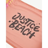 Justice 44" Inflatable Packable Mesh Hammock Pool Float - Converts to Chair, Drifter, Saddle or Hammock, Pink Daisy Color