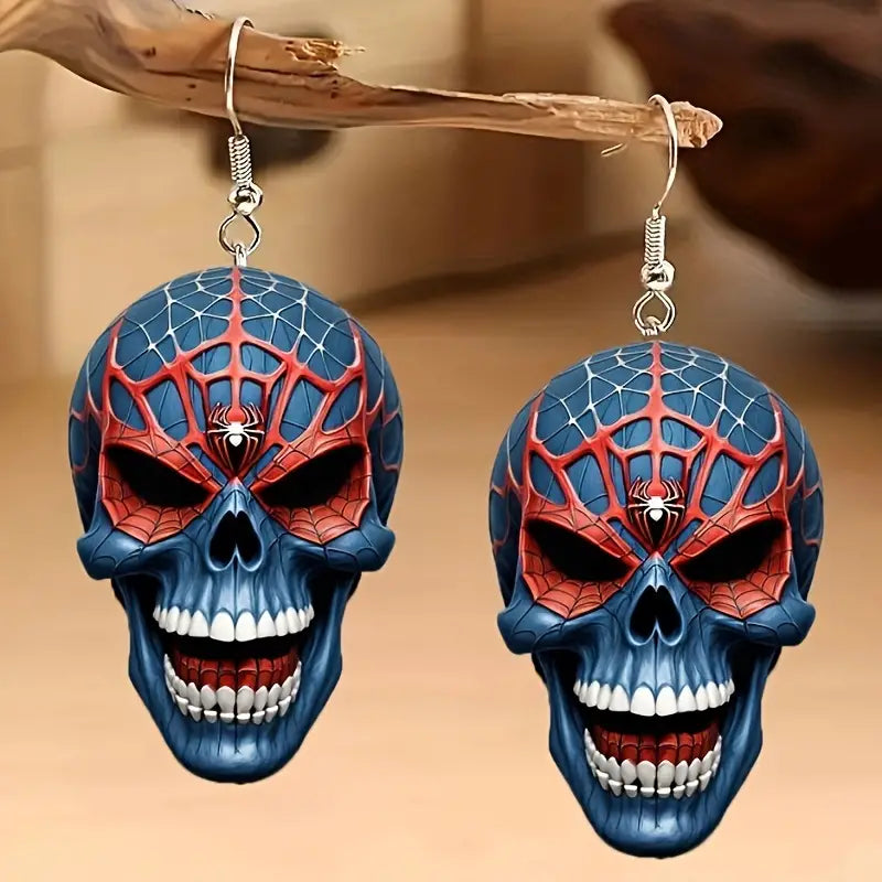 Halloween Acrylic Skull Drop & Dangle Earrings