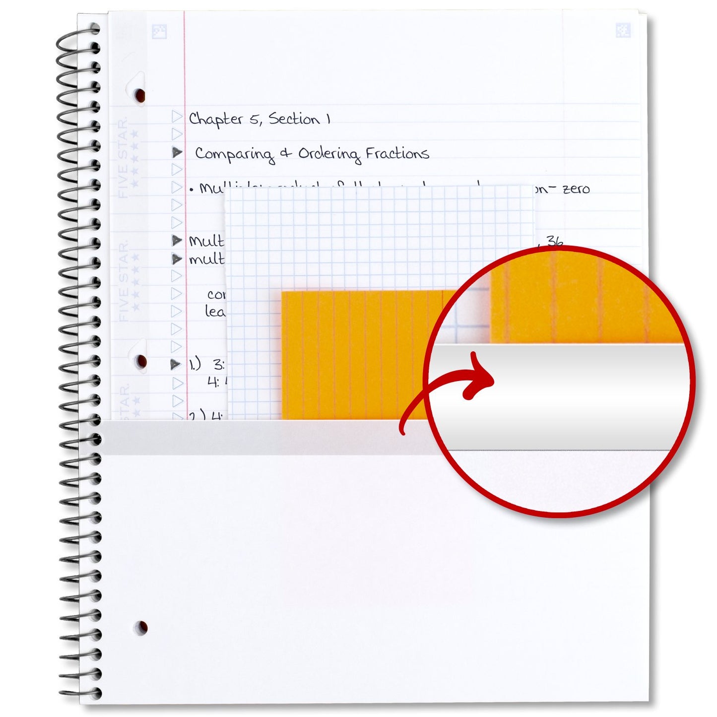 Five Star Green Borealis Notebook Plus Study App, 1 Subject, College Ruled, 8.5" x 11"