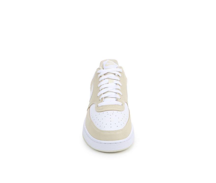 Men's Nike Court Vision Low Sustainable Sneakers - Color: khaki/white - Size: M 10