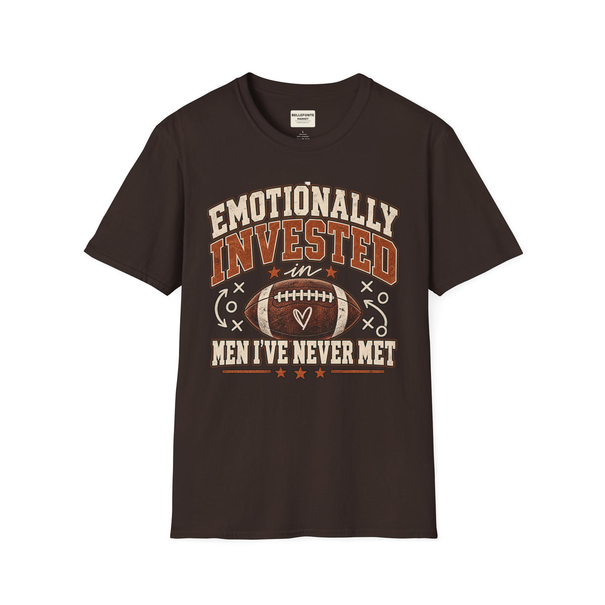 Emotionally Invested in Men I’ve Never Met Football T-Shirt | Vintage Game Day Tee