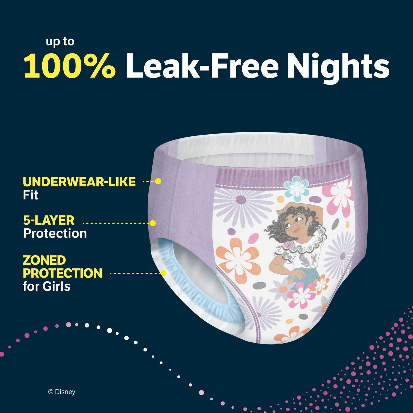 Goodnites Bedwetting Underwear for Girls, S/M (43-68 lbs), 14 Ct